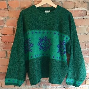 Vintage Benetton snowflake sweater